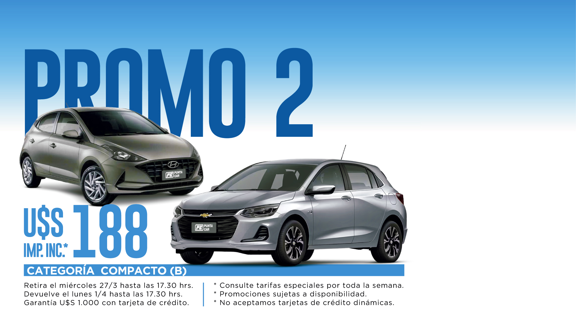 Puntacar Rent a Car. Alquiler de autos en Uruguay.