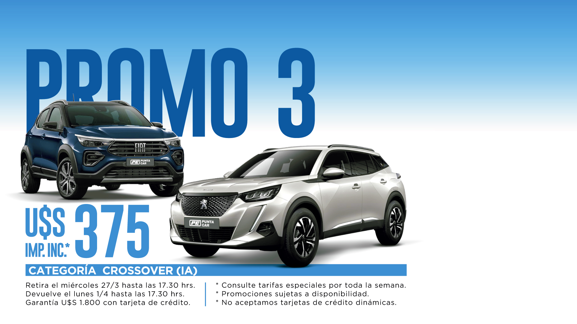 Puntacar Rent a Car. Alquiler de autos en Uruguay.